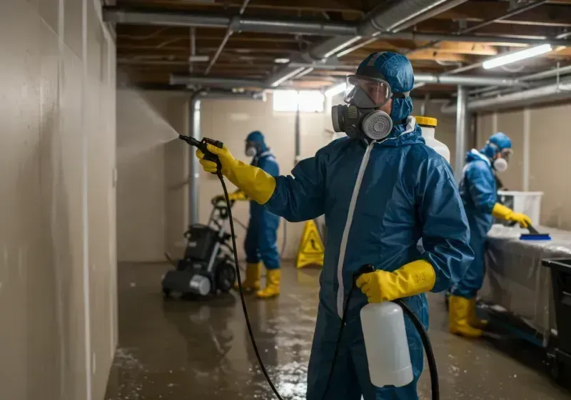 Basement Sanitization and Antimicrobial Treatment process in Forest Park, GA